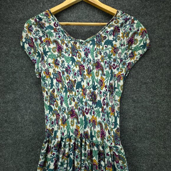 **SOLD**Soft Surroundings Kara Maxi Floral Dress Large Tiered Boho Cottagecore - Picture 5 of 14